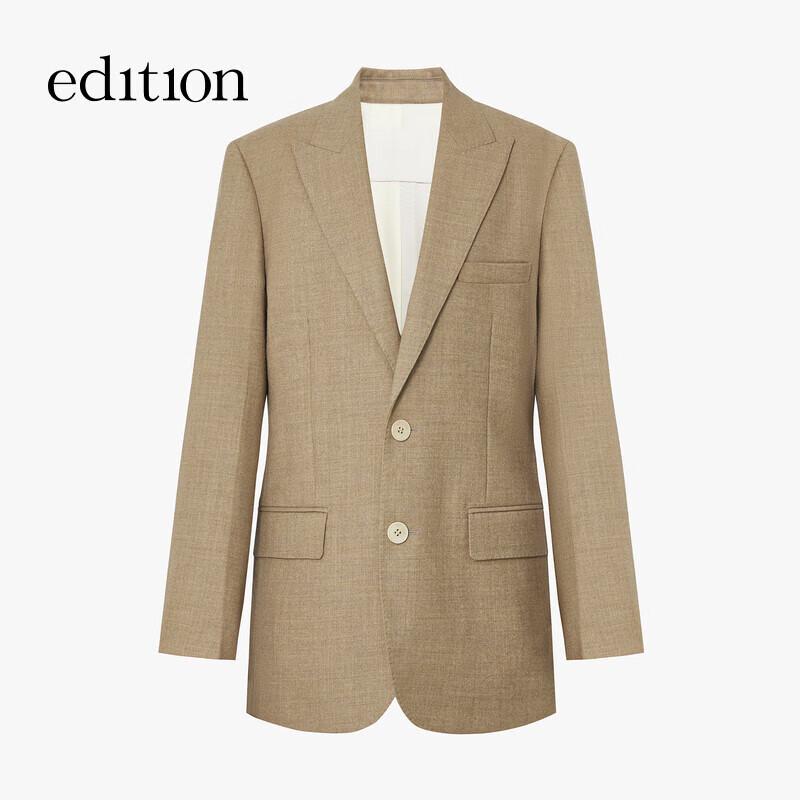Edition Elite Wardrobe Women's Wide Shoulder Wool Blazer