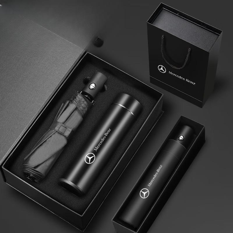 Shangqi Smart Temperature Display Insulated Cup Gift Set with Umbrella