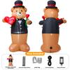 1.8M/6FT Teddy Bear Sir Inflatable Toys Valentine's Day Decor with LED Lights Blow Up Outdoor Garden Romantic Wedding Decoration