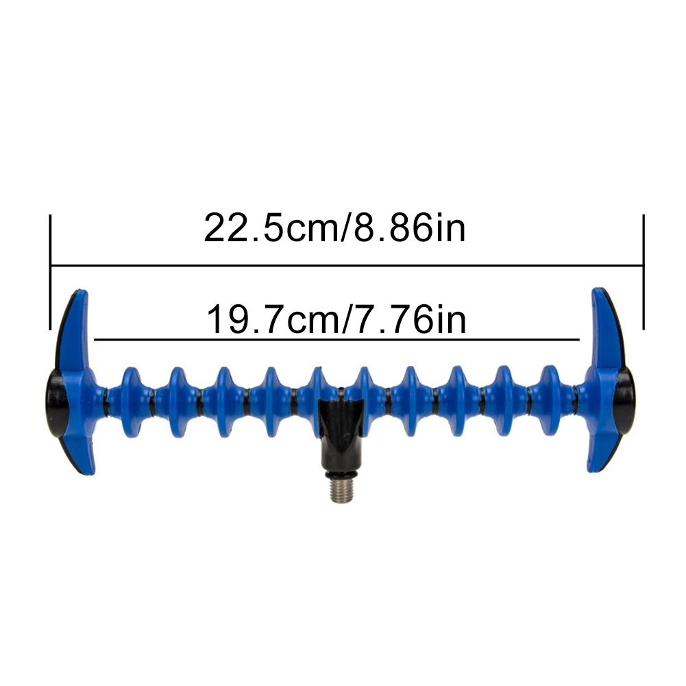 1-2PCS Fishing Rod Pod Holder Bracket Head Non-Slip Carp Fishing Rod Rest Head Feeder Pod Stand Holder Fishing Accessories Gift