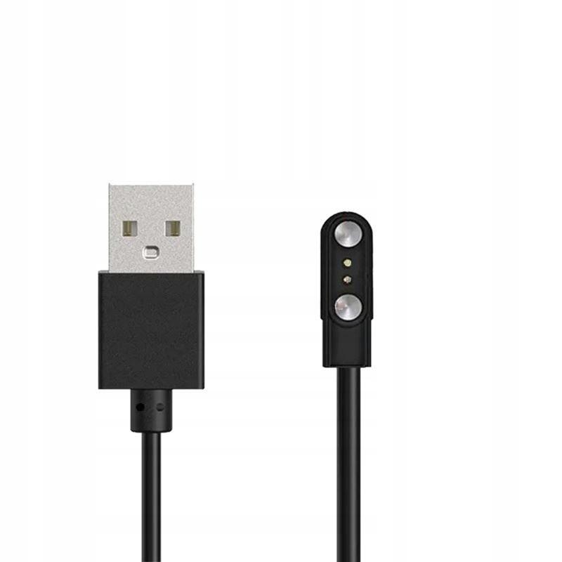 Ładowarka Kabel Magnetyczny Do Smartwatcha 2 Pin 2,84Mm Czarny Uniwersalny