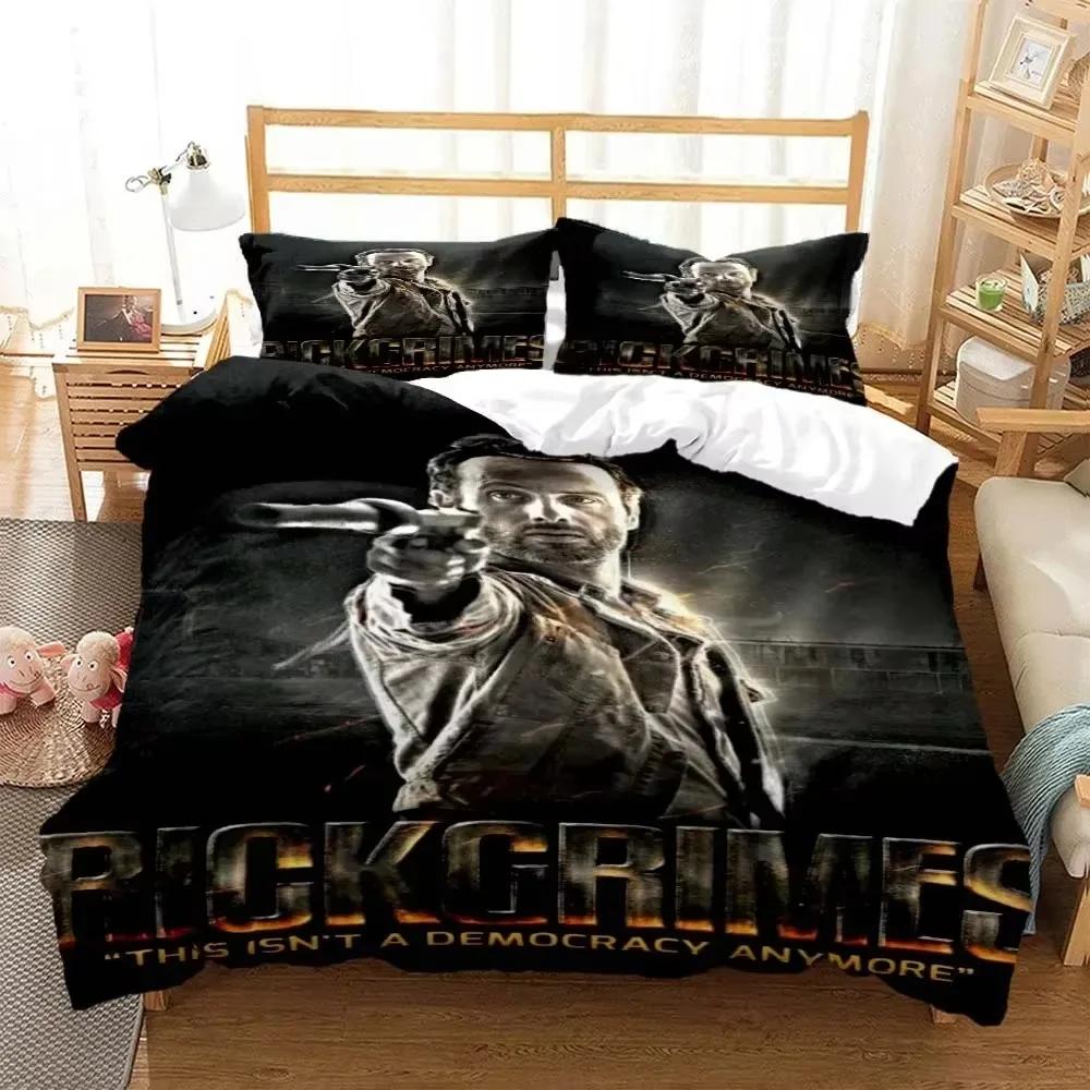 Horror Die Walking Dead Printed Bedding Set Luxury Queen Bedding Set Soft And Comfortable Bedding Set For Boy