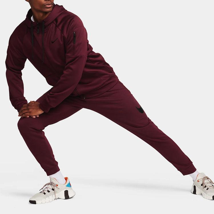 Nike Therma-Fit Helt glidelås Fitness Topp Logotrykk Hettejakke Herrejakker Rød DQ4830-681