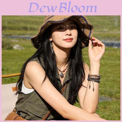 Paper Straw Summer Hat With Wide Brim And Breathable Design For Outdoor Sun Protection