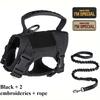 Tactical chest harness vest-style traction rope anti-escape adjustable outdoor cat leash for pets dog chain camouflage pattern