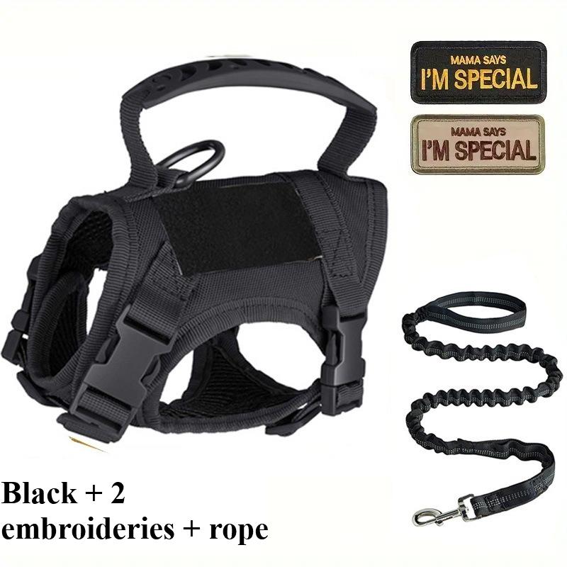Tactical chest harness vest-style traction rope anti-escape adjustable outdoor cat leash for pets dog chain camouflage pattern