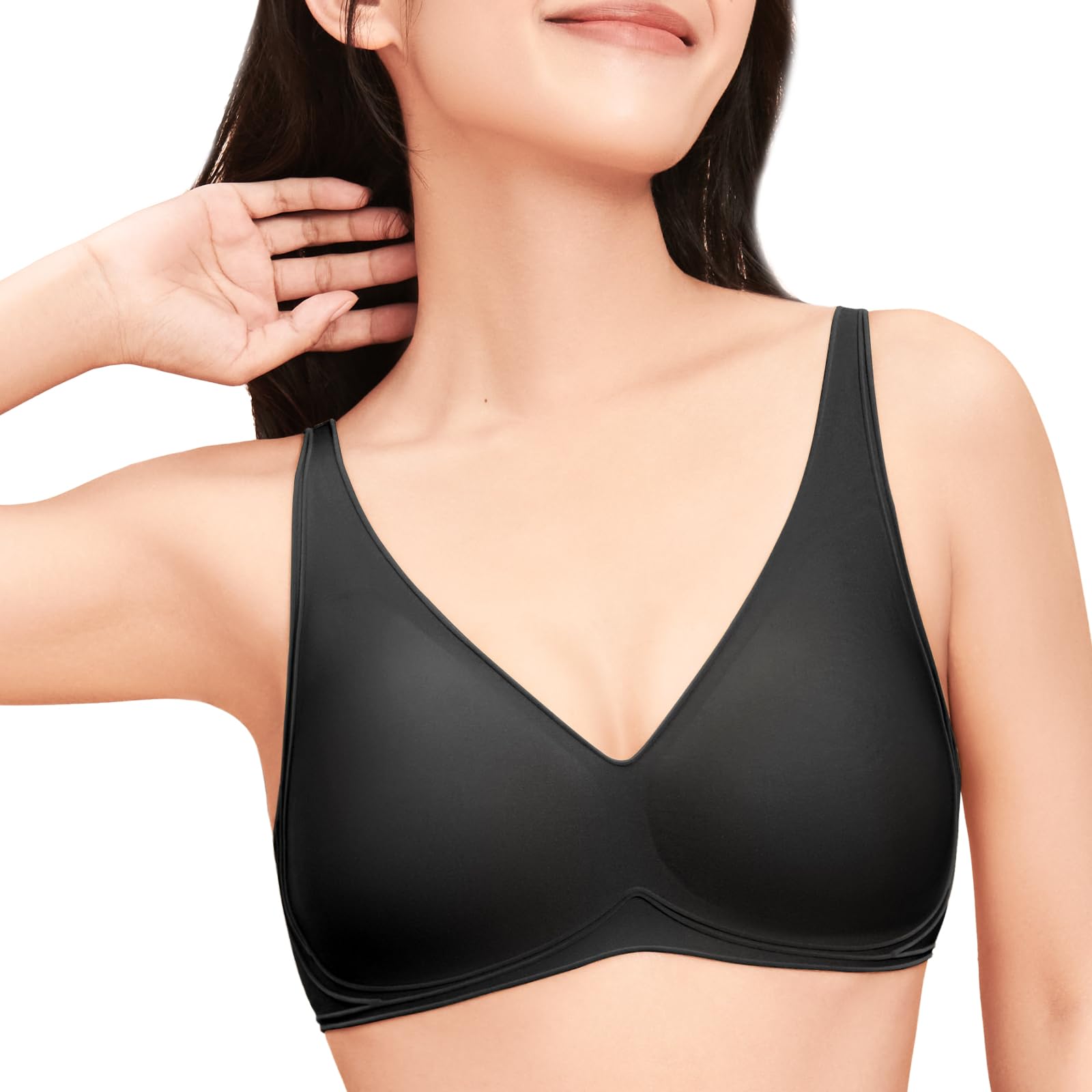 

Беспроводной Высокий Полный Кубок Декольте Бюст AA Очень Толстый Маленькая Отвисшая Грудь Коррекция Боковой Жир Коррекция Корейский Черный M [CINSTRON] Бюстгальтер, Бок, Пуш-ап чёрный