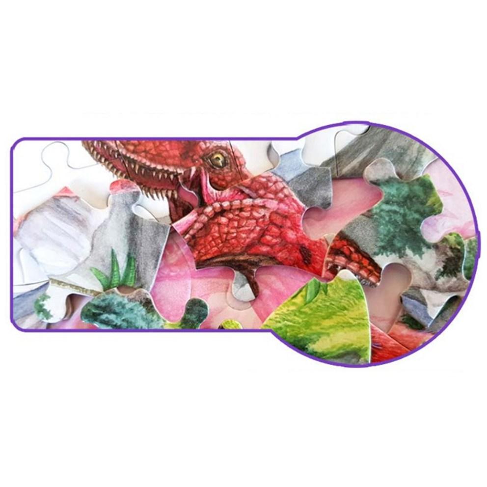 Quebra-cabeça de Dinossauro GreenKids Conjunto de 2 Peças