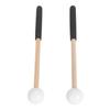 1 Pair Percussion Mallet Rubber and Maple Multifunctional Tongue Drum Mallet for Concert