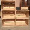 Reinforced Solid Wood Retro Storage Crate for Display and Storage