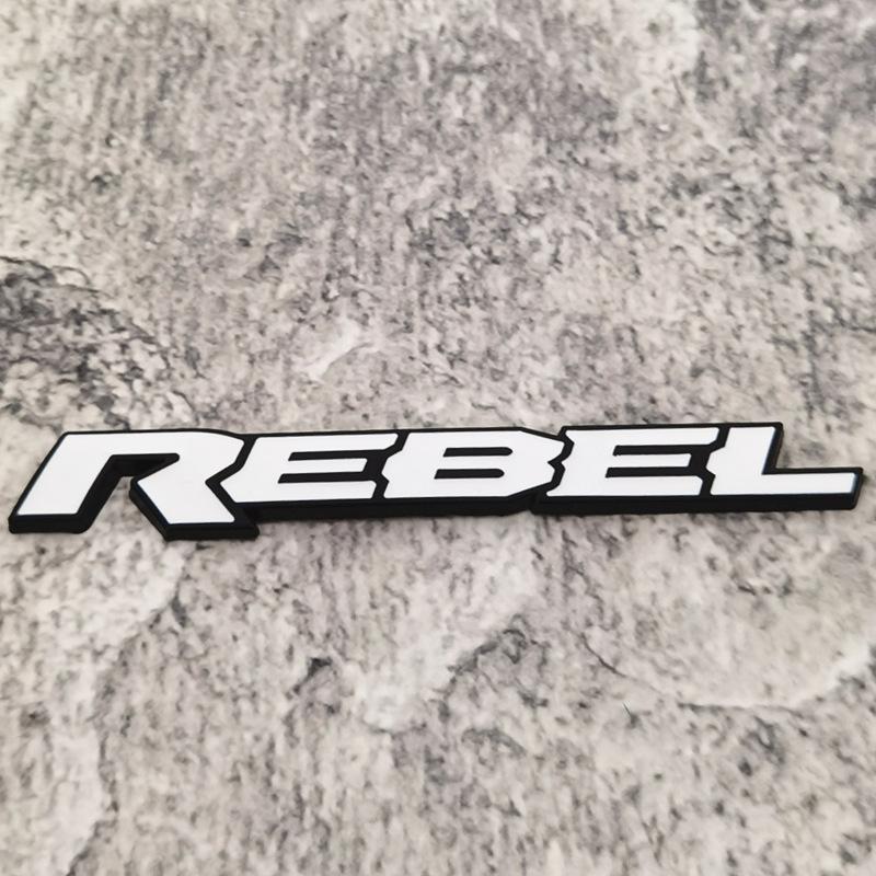 Adesivi per Auto in Metallo 3D di Alta Qualità Lettere Personalizzate REBEL Copri Graffi Accessori Decorativi per Auto
