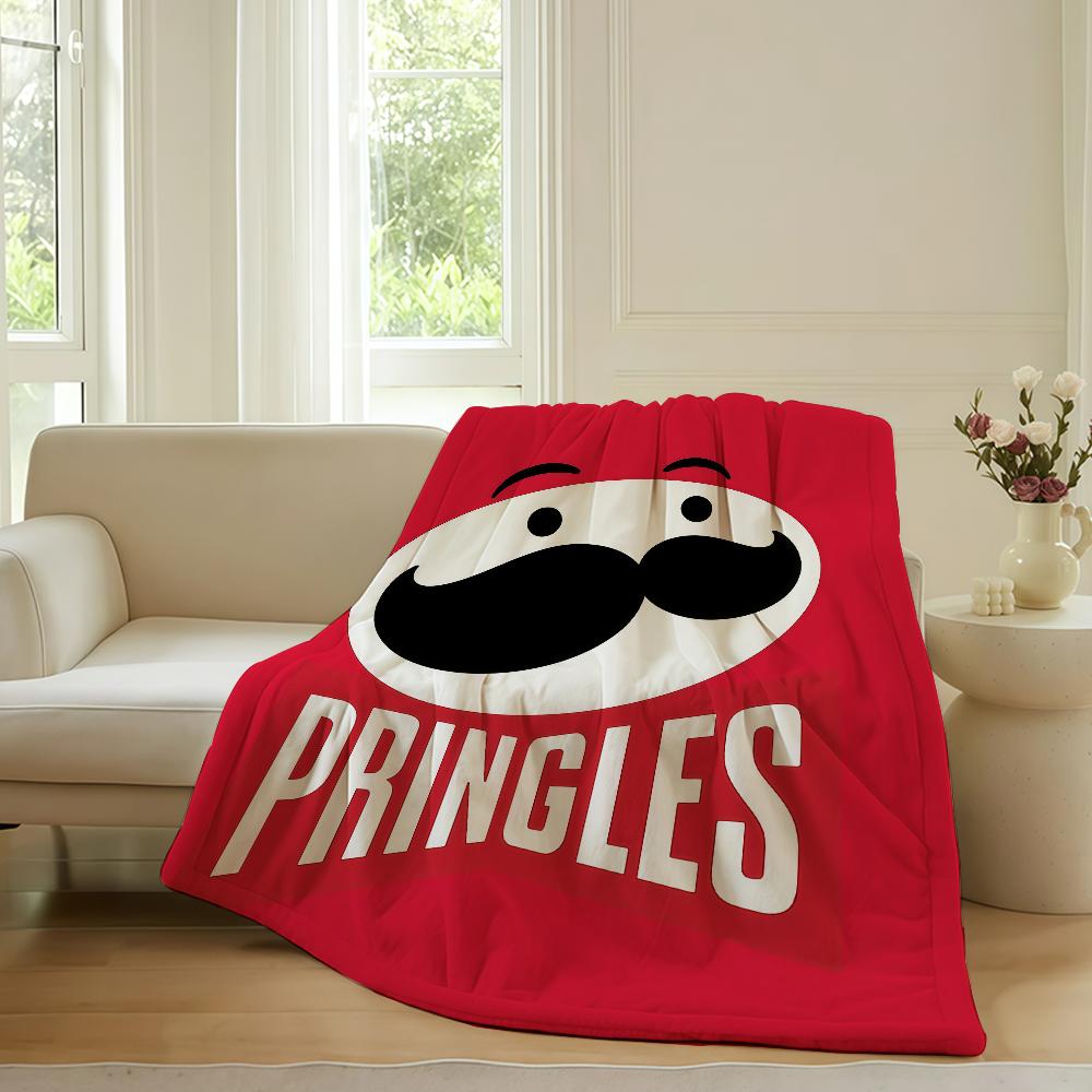 Modischer Aufdruck P pringleS Decke Für Sofa Büro Bett Flugzeug Reisen Schlafen Lesen Entspannen Camping Weich Und Warm