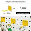Pegboard Wall Organizer with Hooks - No-Drill Storage Rack for Entryway or Study Room.