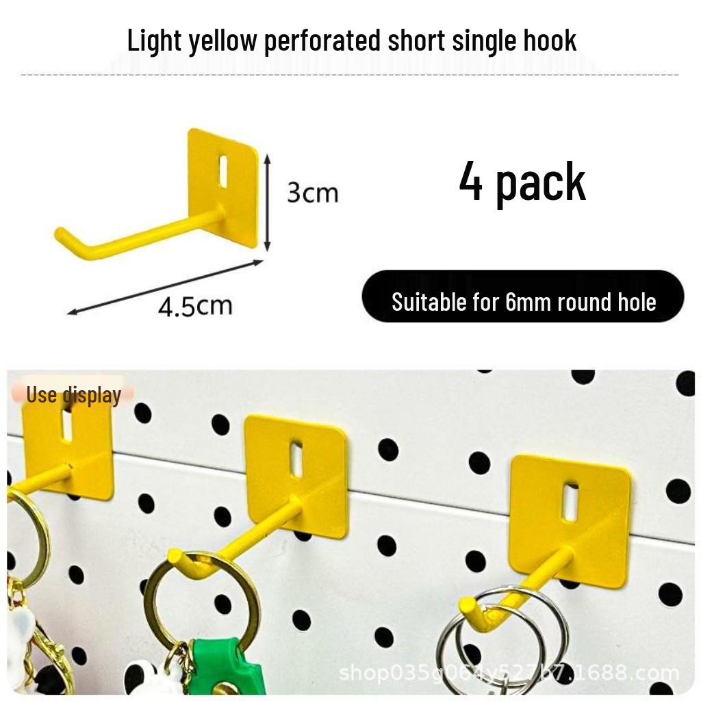 Pegboard Wall Organizer with Hooks - No-Drill Storage Rack for Entryway or Study Room.