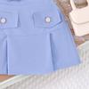 Girls' Sweet Set Summer Children's Fashion Solid-color Strappy Top + Short Skirt Set