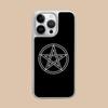 Aesthetic Pentagram Phone Case for iPhone 17 16 15 14 13 12 11 Air Pro Max Plus Electroplated Silver Cover