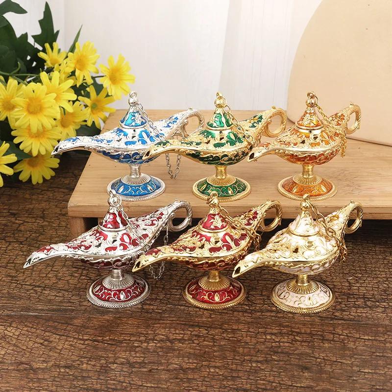 Aladdin Lamp Decoration Russian Wishing Lamp Metal Decoration Crafts European Vintage a birthday present Home Decoration Crafts