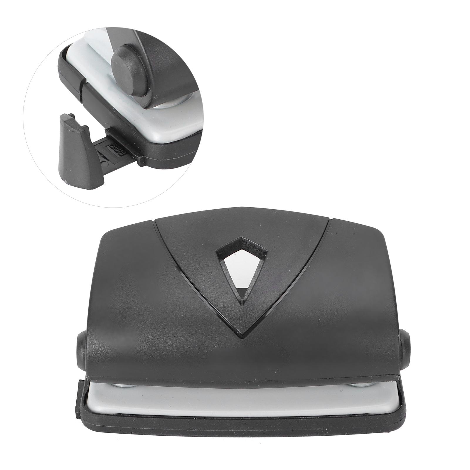 

Маленький пластиковый дырокол с регулируемой позицией для переплета канцелярских товаровСиний чёрный