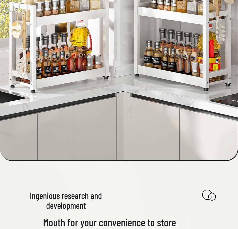 Kitchen Countertop Spice and Sauce Storage Rack