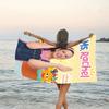 1pc Ms Rachel3 Beach Towel, Beach and Seaside Swimming Pool Equipment, Fashion Pattern, Rectangular, Travel Essentials