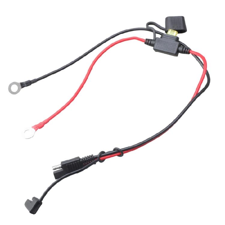 

Кабель-адаптер SAE на кольцевой терминал Защитные провода 14 AWG Для системы зарядки автомобильного аккумулятора 1