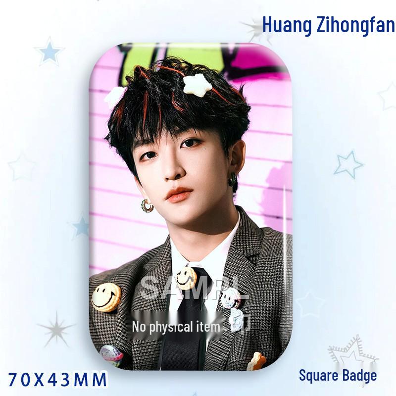 Huang Zihongfan Laser Star Idol Badge Brooch Pendant