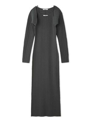 Cardigan Set American Knit Dress SWNO245228GRNF