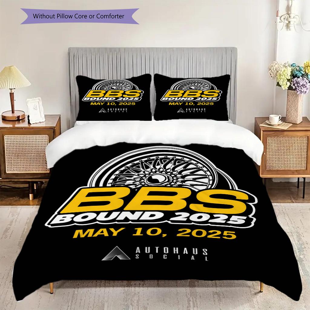 Bbs Years Innovation Bedding (1 * Duvet Cover + 2 * Pillowcase, Without Core) 2D Flat Christmas Birthday Gift Bedding Set Soft and Comfortable