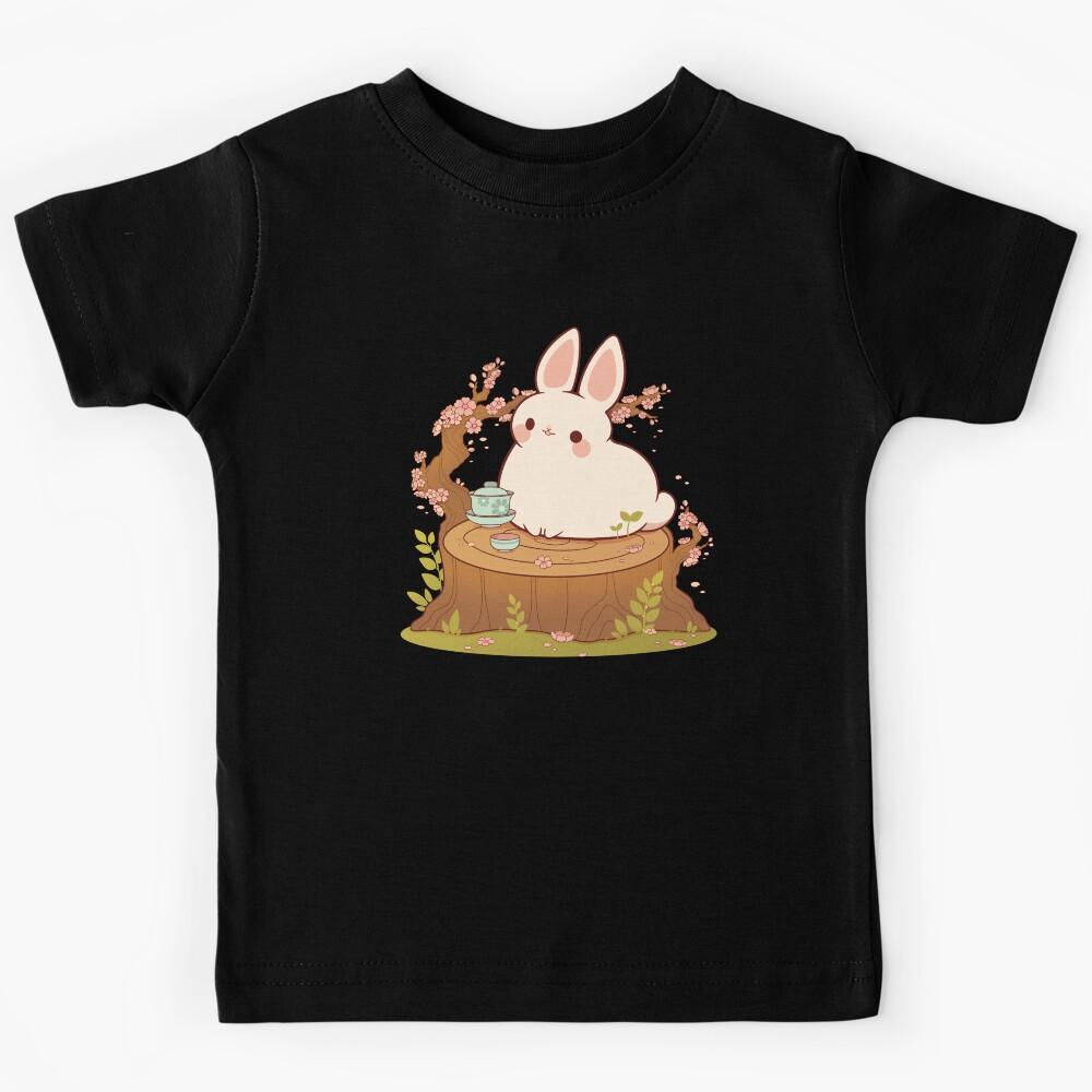 Cherry blossom tea bunny Kids T-Shirt 160