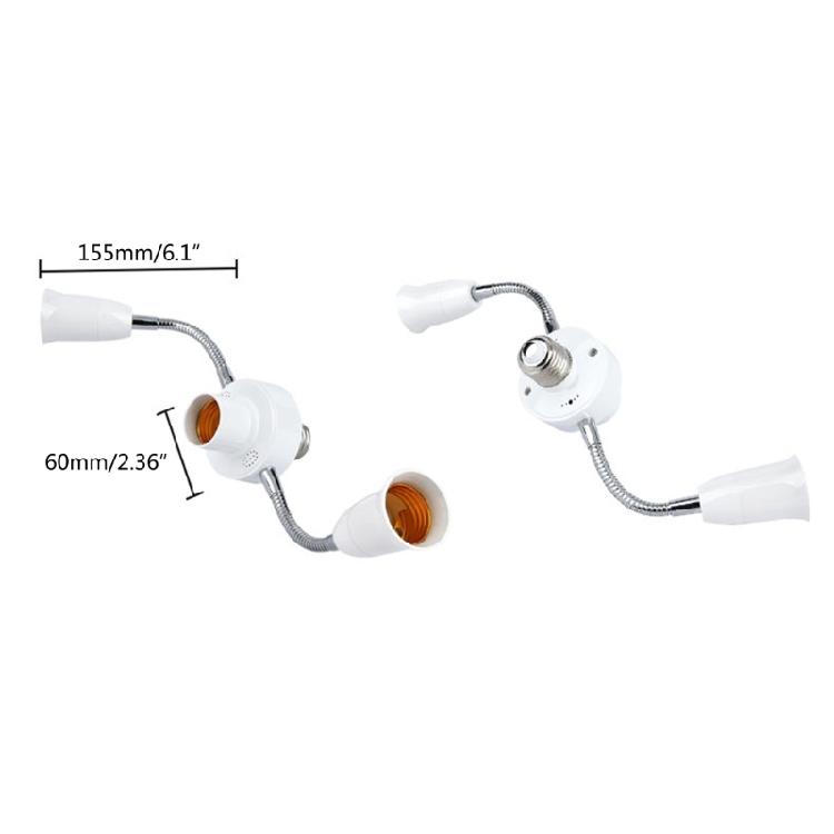 Adjustable 3/4/5/6 in 1 E27 Splitter Socket Adapter E27 Standard LED Bulbs