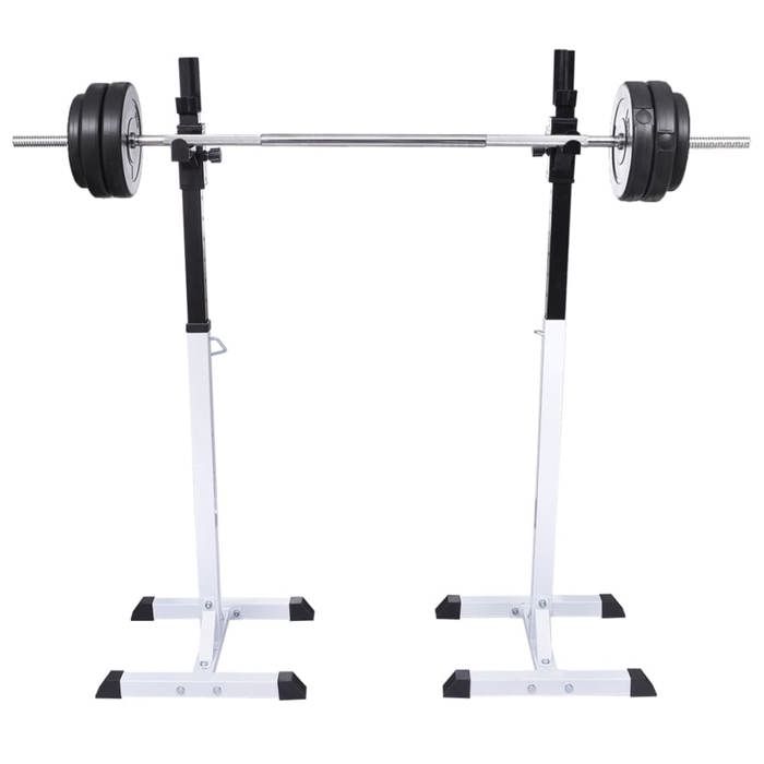 VidaXL Support d'Haltères avec Jeu d'Haltères et de Poids 60,5 kg Entraînement 275349