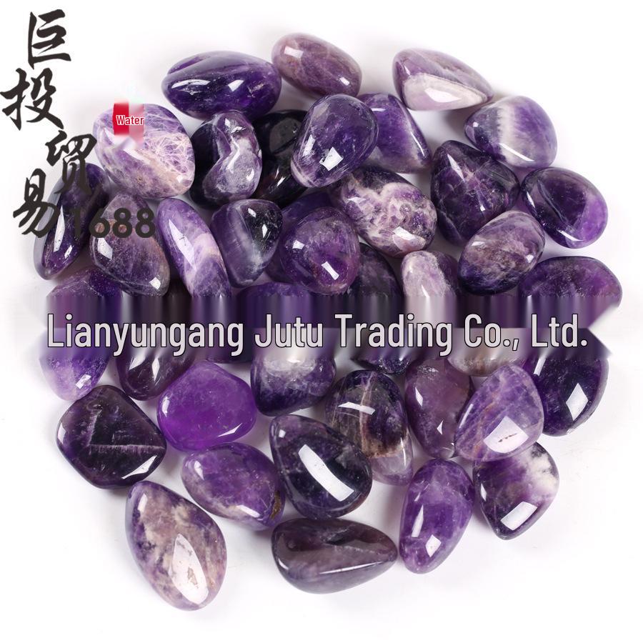Deep Purple Amethyst Tumbled Stones for Incense, Fish Tanks, Bonsai, and Landscaping