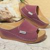 Summer New Style Wedge-heeled Slippers, Fashionable Pointed-toe Summer Sandals, Lightweight Beach Women's Ready-to-wear Flip-flops