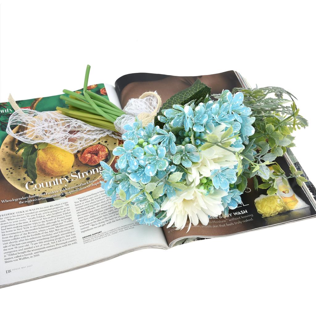 Brautstrauß Plastik Künstlicher Blumenstrauß für Hochzeitsbühne Wohnzimmer Schlafzimmer Dekoration