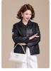 2026 Stylish Plus Size Leather Jacket for Middle-Aged & Elderly Women - Spring/Fall Casual Wear