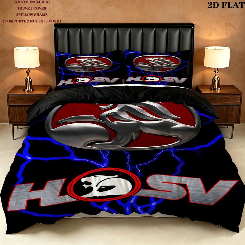 Holden Pattern Bedding Quilt Set Quilt Cover Pillowcase Home Birthday Gift(1 * duvet cover + 2 * pillowcase, without core)