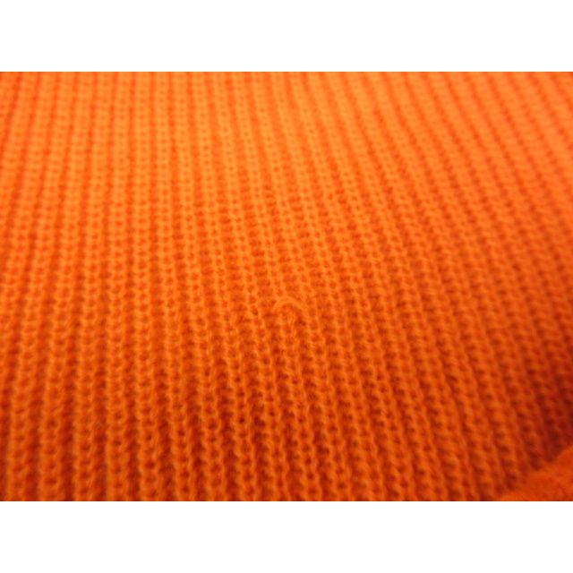 Used Brixton Brixton Beanie Knit Cap Knit Cap Hat Headwear Orange