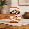 Halloween Home Decorations Wooden BOO Decoration for Tiered Trays, Creative Solid Wood Boo Sign Tabletop Centerpieces Party Decor