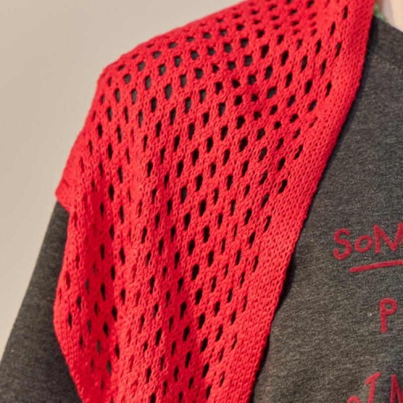 MAXZA KniTTed Scarf SeT LeTTering T shirT zf05qT003na