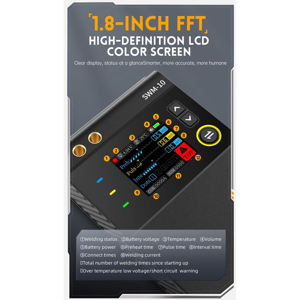 SWM 10 Welding Tool Mini Handheld Spot Welder 18650 Battery Pack 5000mah Weldable 0.25mm Handy Battery Welder