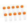 10pcs 5ml Plastic Frozen Test Tubes Vial Screw Seal Cap Pack Container with Silicone Gasket