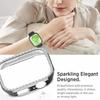 Bling PC Case For Huawei Watch Fit 3 Double Row Diamond Crystal PC Protective Cover Watch Strap Protector Band