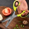 Stainless Green Scissors - Multifunctional Multi- Kitchen Shears for Scallions and Herbs
