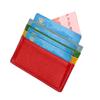 Ultra-thin Unisex Multicolor Card Header Cowhide Multi-Card Slot Mini Wallet-Dark Brown