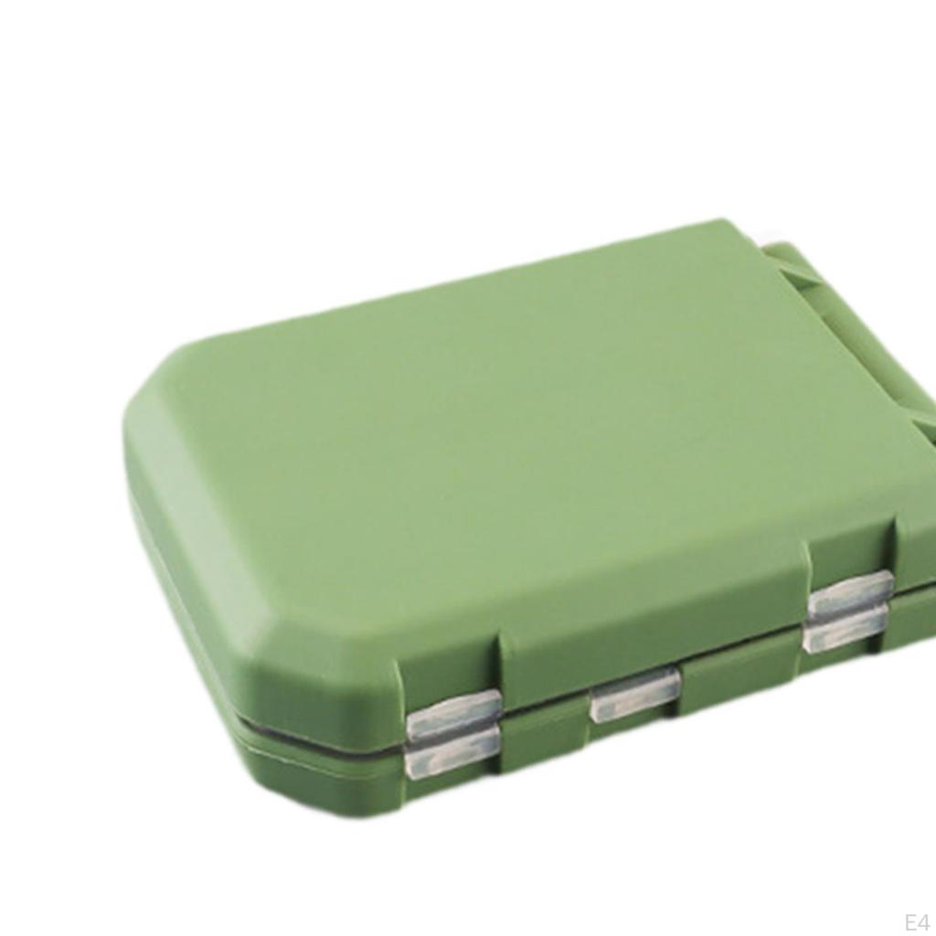 Fishing Tackle Box Hard Case Compartments Tool Organizer Compact Pins Storage Tray
