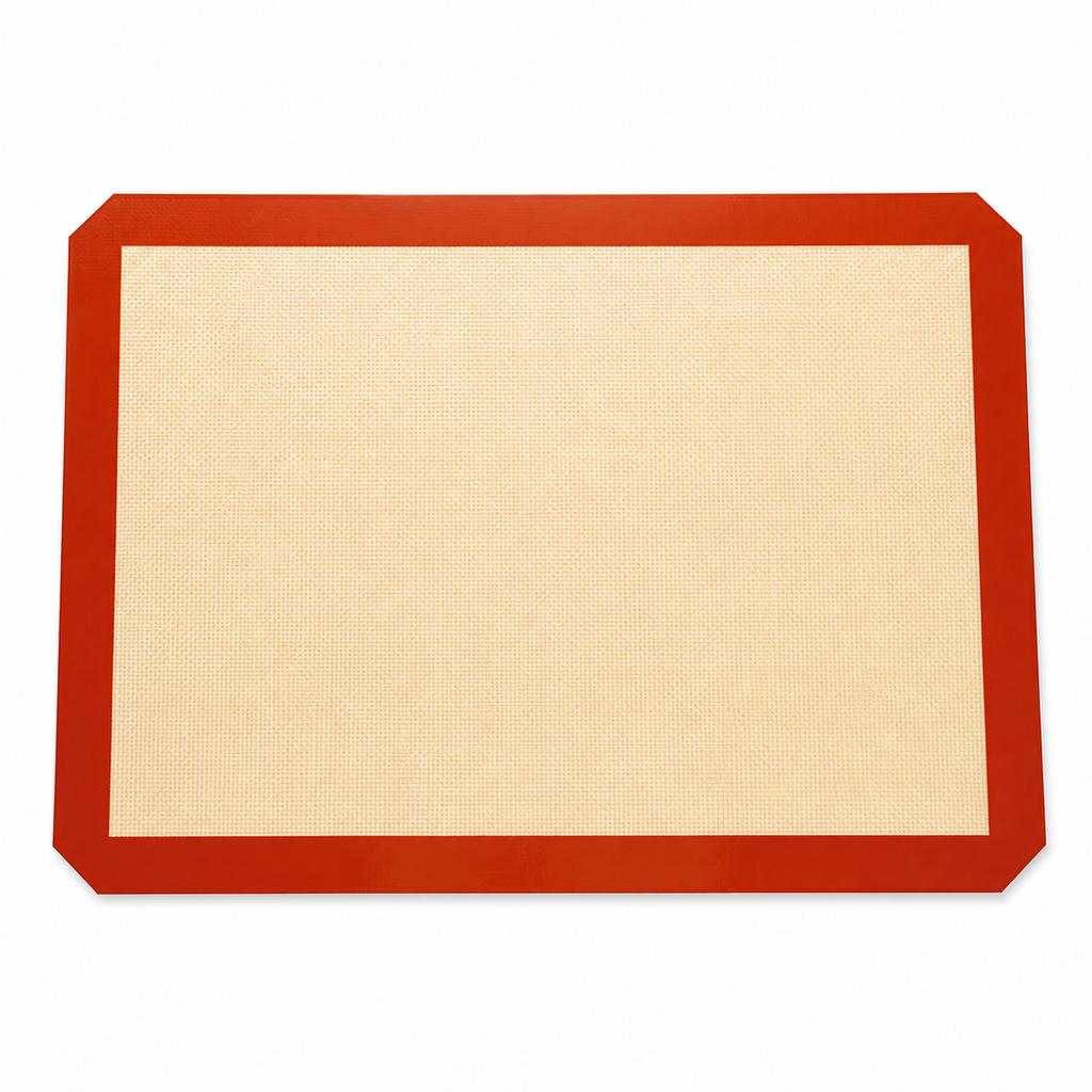 Baking Mat 40x60cm Non-Stick Silicone Sheet with Red Border for Oven Trays, Cookies, Bread, Cake Rolls and Vegetables