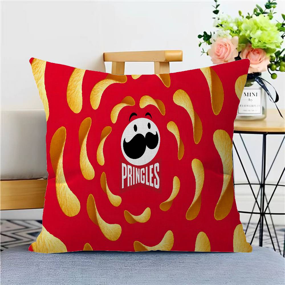 Fashion P-Pringles L-LLC Film Cushion Cover Polyester Sofa Cushions Decorative Throw Pillows Home Decoration Pillowcover