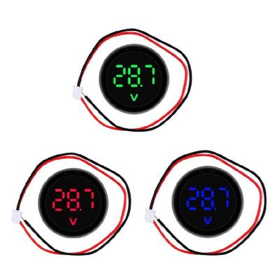 Digital Voltmeter Panel Meter Motorcycle Battery Voltage Tester ABS for 12V To 24V Automotive Batteries & Generators