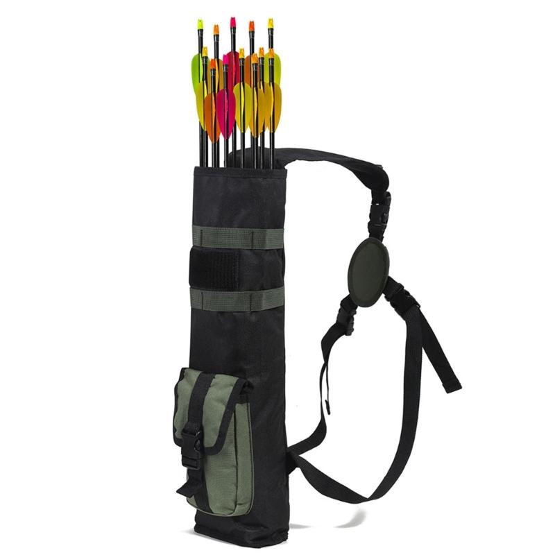 Archeries Arrows Quiver Organiser High Capacity Waterproof Oxfords Fabric With Adjustable Shoulder Strap For Travel