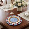 Knitted Cream Cake Crochet Coaster Handmade Coffee Cup Mat Desktop Decoration Placemat  Kitchen